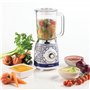 Ariete 583 Capri Blender avec gobelet en verre de 1,5 l, 4 lames en acier inoxydable, 4 vitesses + impulsion, 1000 W