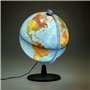 Tecnodidattica - GIGAGLOBO 40 | Globe Lumineux et Pivotant | Cartographie Physique et Politique | Textes en Italien | Grande Tai
