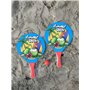 Raquettes de plage en bois raquettes de mer avec balle souple jeux raquette beach tennis plage jardin adulte garçons enfants cou