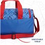 PERLETTI Sac de Sport Homme Araignée Bleu et Rouge pour Enfant - Marvel Spiderman Sac de Voyage à Bandoulière avec Poche Avant -