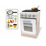 Teorema Giocattoli 40640 - Four de Cuisson en Bois Jouet pour Enfants avec Plaque à Piles Accessoires