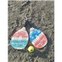 Opia Raquettes de plage Beach Tennis avec balle souple Set de raquettes légères et résistantes pour le jeu en plein air, la mer,