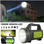 Lampe de poche LED rechargeable avec lumière latérale haute performance 13500 lumens 6000 mAh Batterie portable et étanche pour