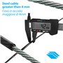 Cable Technologies Câble de sécurité Nano en acier antivol 180 cm pour ordinateur portable, fente de sécurité Kensington Nanosav