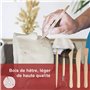 Longivia® 5 Outils de Modelage en Bois de Hêtre Naturel - Outils Sculpture Argile – Kie de Outils Poterie Enfant et Adult – pour