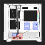 Noua Phobia L111 Blanc Boîtier Micro ATX pour PC Gaming Mini Tour 0.60MM SPCC Ventilateur LED ARGB Adressable Frontal Mesh et Pa