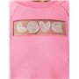 Love Moschino Sweat-Shirt à Manches Courtes Comfort Fit Maillot de survêtement, Fuchsia, 48 Femme