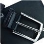 Pierre Cardin Coffret cadeau pour homme, portefeuille avec protection RFID et ceinture en cuir véritable, Noir , Cintura 125 cm