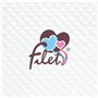 Filet - Couvre-Livret Sanitaire à Broder, Nouveau-né, Compatible avec Chaier de Santé de l’Enfant Formulaire CERFA no 12593 02,