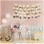 LAC Guirlande Lumineuse Photo 5m 50 Led Avec 30 Clips - Guirlande Led a Pile Decoration Chambre Fille pour Accroche Photo Mural