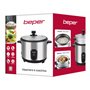 BEPER P101VAP001 Cuiseur à riz électrique avec fonction de rétention de chaleur, panier de cuisson vapeur, revêtement antiadhési