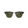 RAY-BAN RB3016 CLUBMASTER EBONY-ARISTA/CRYSTAL GREEN (W0365) - 55mm