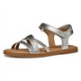 Geox J Sandal Karly Girl, Silver 1, 37 EU
