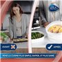 CARE+PROTECT Cuiseur Vapeur pour Micro-Ondes - Récipient Idéal et sain pour la Cuisson à la Vapeur - Servir et Conserver - Sans