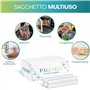 Virsus Rouleaux pour l’emballage des aliments de 15 cm x 600 cm. Rouleau gaufré pour l’emballage sous vide des aliments, adapté