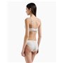 EMPORIO ARMANI Removable Pads Bralette Soutien-Gorge, Blanc, L Femme