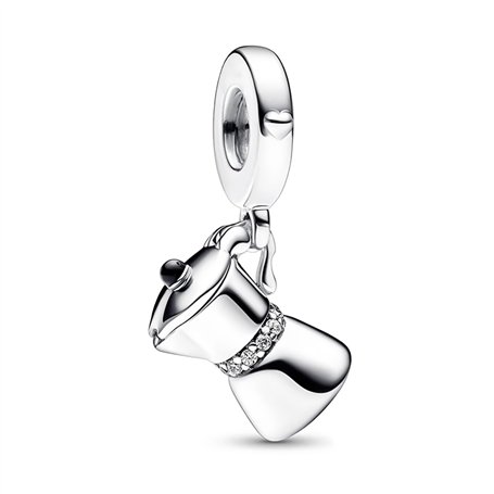 MariaFonte Charm New 2025 Compatible toutes les marques pendentif cafetière couvercle ouvrable café anniversaire anniversaire pe