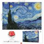Educa - La Nuit étoilée, Vincent Van Gogh | Puzzle de 1000 pièces | Mesure approximative: 68 x 48 cm | À partir de 14 Ans (19263