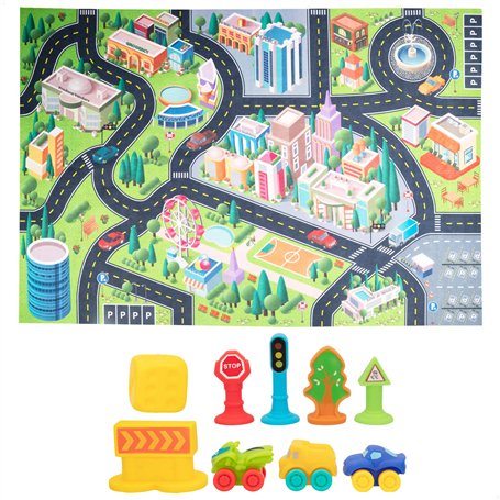 ColorBaby 49639 - Tapis de circuit de voitures pour enfants