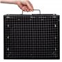 Barbecue portable pliant rectangulaire noir 40x28x20 cm Aktive