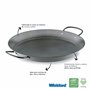 Lacor 60149 Plat à Paëlla Anti Adhésive 50 cm, Gris