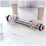 LACOR - 67143 - Rouleau à Pâtisserie de Cuisine, 4 Disques Amovibles, Acier Inoxydable, Marques de Mesure Gravées, Toutes sortes
