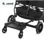 Jané Go Up Surfer Plateforme de poussette universelle, jusqu’à 20 kg, installation facile, pliante, antidérapante, roues pivotan