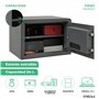 ARREGUI Print 140540 Coffre-fort en acier avec ouverture électronique par empreinte digitale ou code |Coffre-fort avec lecteur b