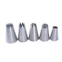 BLUGUL 5 Pièces Grand Douilles Pâtisserie, Embouts de Glaçage pour Poche à Douille, pour Pâtisserie et Décoration de Cupcakes
