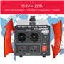 Yinleader Transformateur convertisseur de tension 1000 W 110 V/220 V, certifié CE, 2 prises 110 V/220 V, protection contre les s