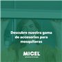 MICEL - 92137 - Lot de 2 attaches pour moustiquaire en nylon, finition blanche, 52,5 x 30 x 60 mm