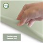 Matelas a langer bebe - matelas en silicone pour table a langer bebe - 50x70 - tapis a langer en couleur vert avec harnais de sé