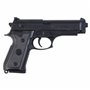 Saigo Defense Pistolet à Billes Airsoft S92 SG00056-Modèle à Ressort-rechargement Manuel/Coup par Coup-Couleur : Noir-matière:Pl