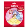 Dekora - Decoration Gateau Anniversaire Feuille Azyme Princesses Disney - 20 cm Diametre