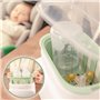 Cecotec Chauffe Biberon Double Nana BabyCare Double BottleWarmer. Design Compact, Chauffe Deux Biberons, Sans BPA, Panier Intéri