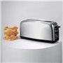 Cecotec Grille-pain Vertical 1 Fente Longue Toastin' time 850 Inox Long Lite. 850 W, 2 Tranches de Pain, Fente Large de 3,8 cm, 