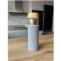 Recamania Bouteille isotherme avec filtre pour thé et infusions 500 ml en verre double - Convient pour l'eau