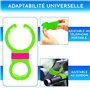 Support Telephone Velo Appartement Home Trainer Tapis de Course Universel Convient aux Smartphones jusqu'a 7,6" Vert