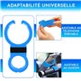 Support Telephone Velo Appartement Home Trainer Tapis de Course Universel Convient aux Smartphones jusqu'a 7,6" Bleu