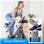 Support Telephone Velo Appartement Home Trainer Tapis de Course Universel Convient aux Smartphones jusqu'a 7,6" Bleu