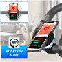 Support Telephone Velo Appartement Home Trainer Tapis de Course Universel Convient aux Smartphones jusqu'a 7,6" Noir
