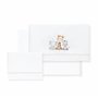 Interbaby Parure de lit bébé 100% Coton pour Voiture/couffin/couffin - Girafe éléphant Ensemble 3 pièces