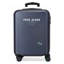 Pepe Jeans Edmon Valise de Cabine Bleue 38 x 55 x 20 cm Rigide ABS Fermeture à Combinaison latérale 34 L 2