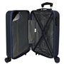Pepe Jeans Edmon Valise de Cabine Bleue 38 x 55 x 20 cm Rigide ABS Fermeture à Combinaison latérale 34 L 2,74 kg 4 Roues Bagage