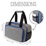 Hartem - Sac de rangement pour peintures acryliques | Capacité de 54 bouteilles de 60 ml | Intérieur en aluminium, poche pour tu