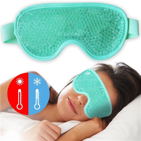Vidaprime Masque Yeux Froid - Gel Anti-Cernes pour Yeux Fatigués et Gonflés - Réutilisable pour le Visage