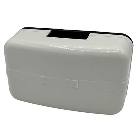 RASMACOR | Carillon filaire Ding Dong | Sonnette musicale DING-DONG | 230 V 20 W 85 dB | Couleur blanc | 135 x 80 x 50 mm | Pour