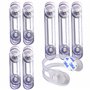VegMai®[8 Unités] Serrures transparentes de sécurité pour bébés
