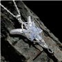 IDELUSH Collier Princesse Arwen | Acier titane hypoallergénique | Inspiré du Seigneur des Anneaux | Pendentif de 5 cm | Chaîne d
