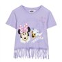 MINNIE MOUSE T-Shirt à Manches Courtes pour Enfant Violet - Marque EAN : 8445484499964 - Taille 6 Ans